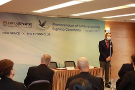 HKU SPACE Signs an MOU with The Flying Club on a New Mentorship Programme for Nurturing and Educating Aviation Professionals