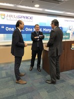 Dr Simon Ng and Professor Mark Feldman with the participant