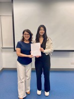 Congratulations to Kelly, who has won the Outstanding Performance Award in our Certificate in Spanish (Introductory)! ¡Felicidades! (Sep 2024)