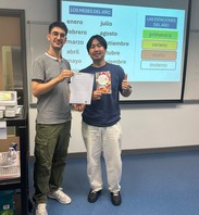Congratulations to Collin, who has won the Outstanding Performance Award in our Certificate in Spanish (Introductory)! ¡Felicitaciones! (Jun 2026)
