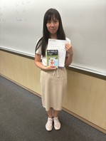 Congratulations to Ms. Wong, who has won the Best Progress Award in our French Introductory Course! Félicitations! 