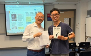 Congratulations to Geoffrey, who has won the Outstanding Performance Award in our Certificate in French (Intermediate)! Félicitations! 