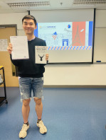 恭喜叶先生获得我们法语入门证书课程的飞跃进步奖！Félicitations!