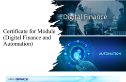 Certificate for Module (Digital Finance and Automation)